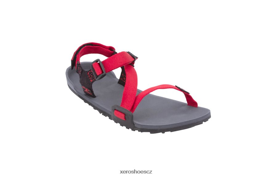 Z420TP226 dřevěné uhlí / červená paprika Xero Shoes z-trail - nejlepší sportovní sandály - děti