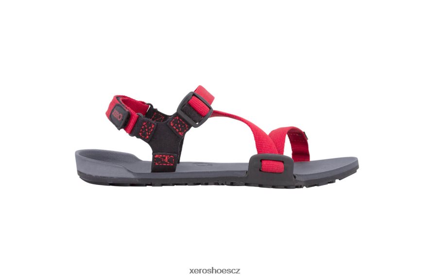 Z420TP226 dřevěné uhlí / červená paprika Xero Shoes z-trail - nejlepší sportovní sandály - děti