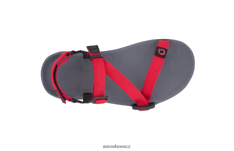 Z420TP226 dřevěné uhlí / červená paprika Xero Shoes z-trail - nejlepší sportovní sandály - děti