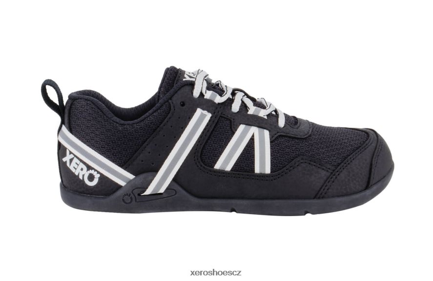 Z420TP284 Černá bílá Xero Shoes Prio běžecká a fitness obuv - dětská