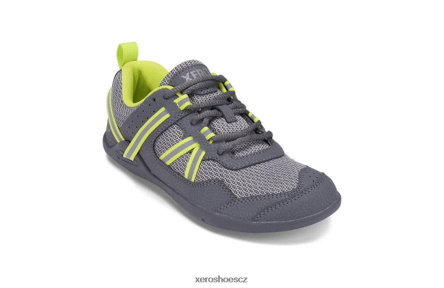 Z420TP285 šedá / limetka Xero Shoes Prio běžecká a fitness obuv - dětská