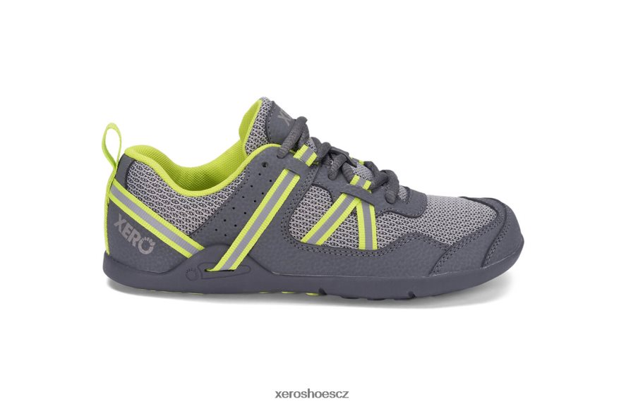 Z420TP285 šedá / limetka Xero Shoes Prio běžecká a fitness obuv - dětská
