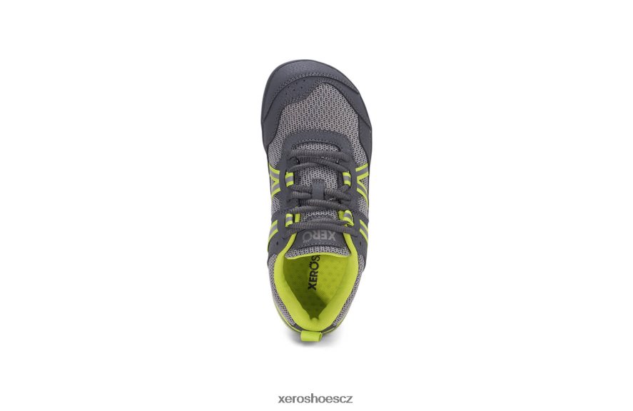 Z420TP285 šedá / limetka Xero Shoes Prio běžecká a fitness obuv - dětská