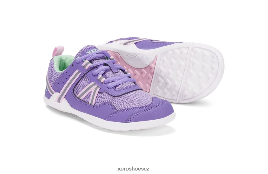Z420TP286 lila / růžová Xero Shoes Prio běžecká a fitness obuv - dětská