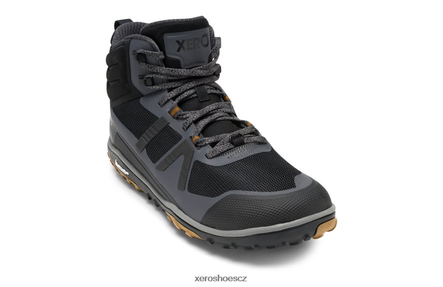 Z420TP90 asfalt / černá Xero Shoes scrambler mid ii - ultralehký hiker s michelinovou vláknitou podrážkou