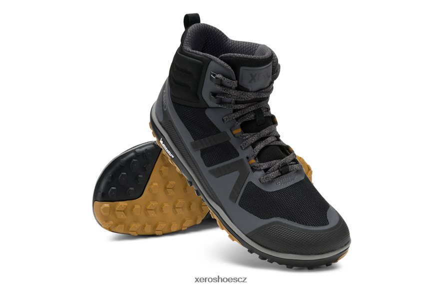 Z420TP90 asfalt / černá Xero Shoes scrambler mid ii - ultralehký hiker s michelinovou vláknitou podrážkou