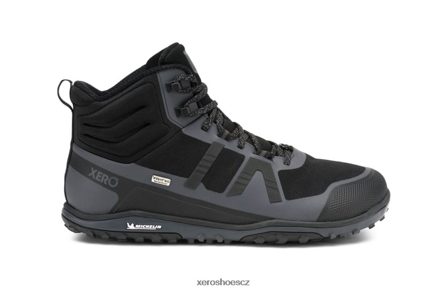 Z420TP92 černá / asfalt Xero Shoes scrambler mid ii wp - ultralehká, voděodolná turistická bota