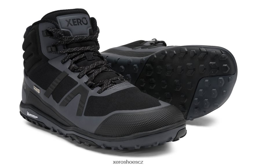 Z420TP92 černá / asfalt Xero Shoes scrambler mid ii wp - ultralehká, voděodolná turistická bota
