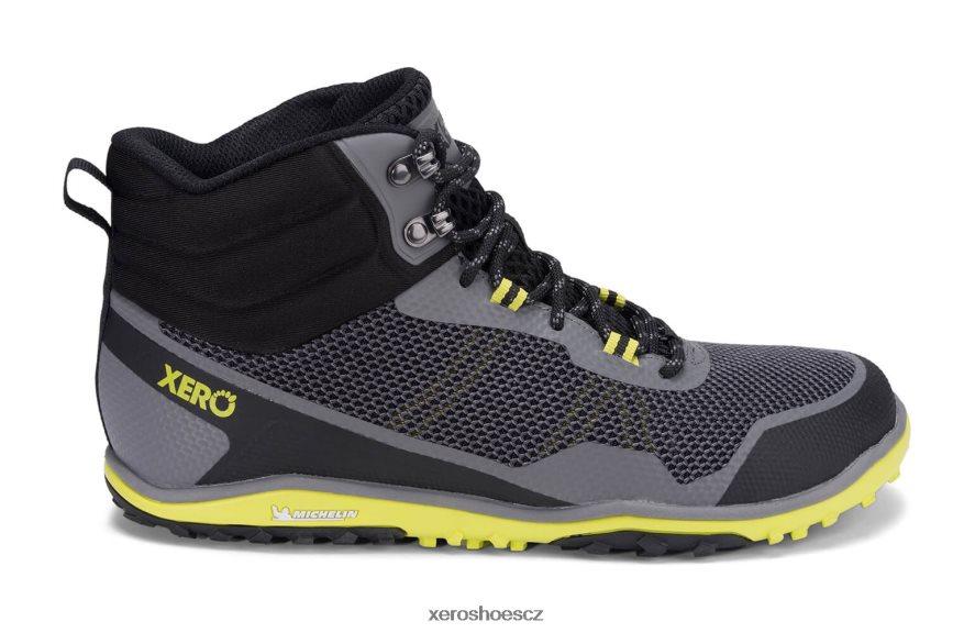 Z420TP95 ocelově šedá / sírová Xero Shoes Scrambler mid - ultralehká turistická bota s michelin fiberlite podrážkou