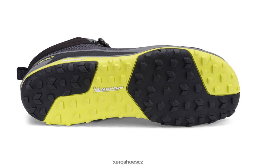Z420TP95 ocelově šedá / sírová Xero Shoes Scrambler mid - ultralehká turistická bota s michelin fiberlite podrážkou
