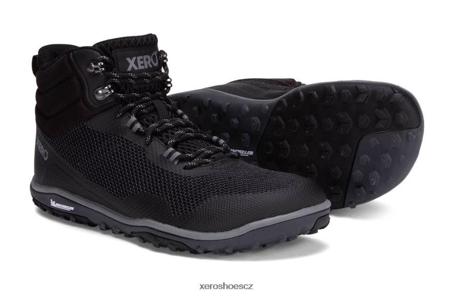 Z420TP96 Černá Xero Shoes Scrambler mid - ultralehká turistická bota s michelin fiberlite podrážkou