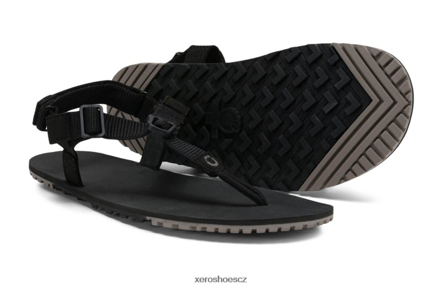 Z420TP77 Černá Xero Shoes h-trail - turistické sandály ve stylu huarache