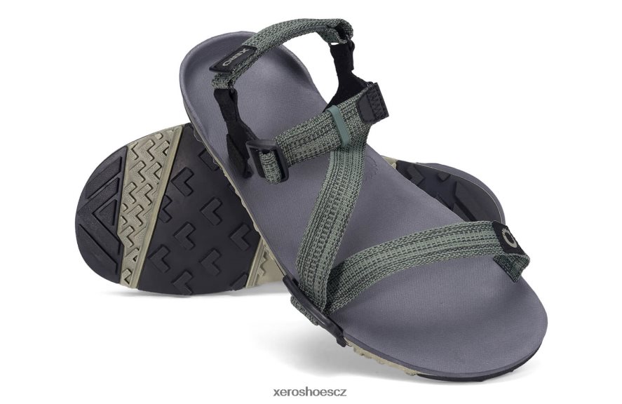 Z420TP83 vetiverová zelená Xero Shoes z-trail ev - trailové turistické, běžecké a regenerační sandály
