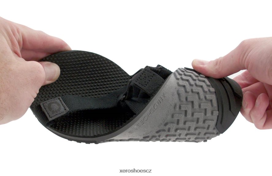 Z420TP89 uhlí černá / černá Xero Shoes naboso trailové sportovní sandály - pánské