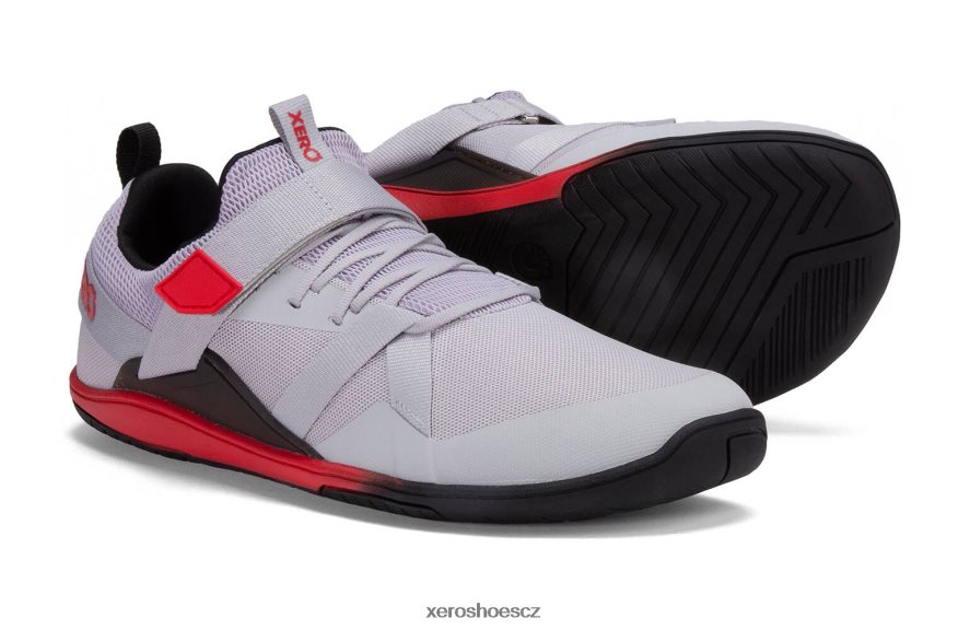 Z420TP27 mikro šedá / červená Xero Shoes trenér forza - muži