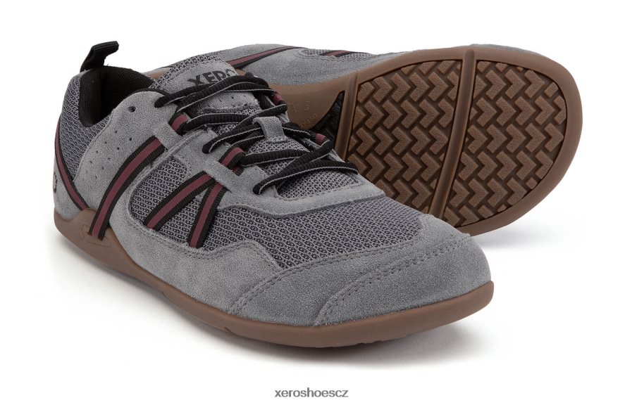 Z420TP56 ocelově šedá Xero Shoes Prio semiš ¨ c muži