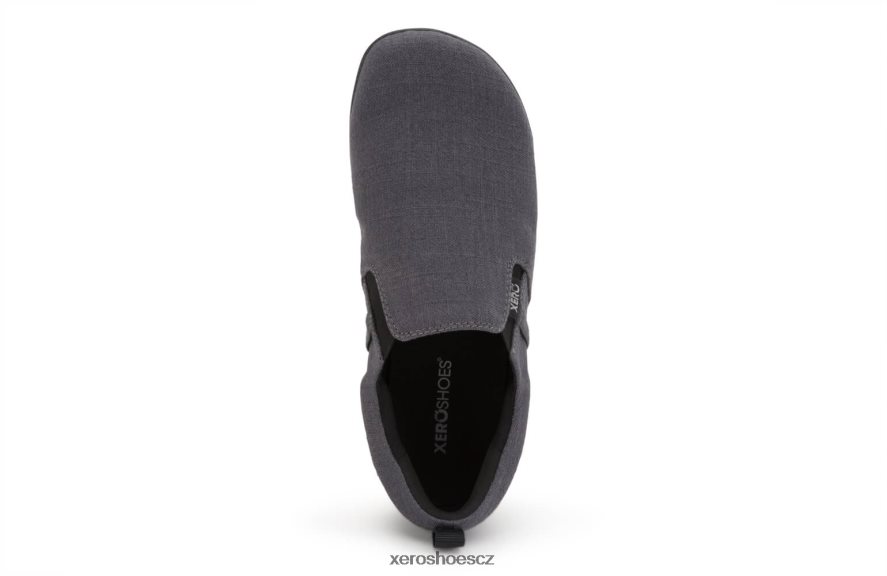 Z420TP60 asfalt Xero Shoes aptos - ležérní konopné plátno slip-on - pánské