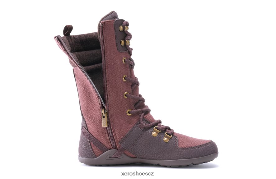 Z420TP198 čokoládová švestka Xero Shoes mika - vaše bota vhodná do chladného počasí