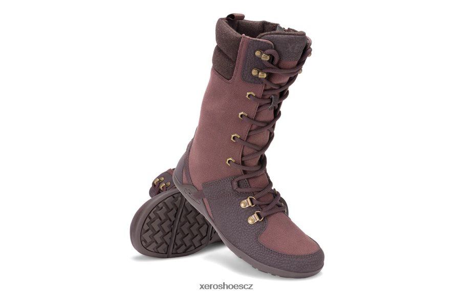 Z420TP198 čokoládová švestka Xero Shoes mika - vaše bota vhodná do chladného počasí