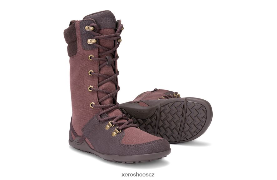 Z420TP198 čokoládová švestka Xero Shoes mika - vaše bota vhodná do chladného počasí