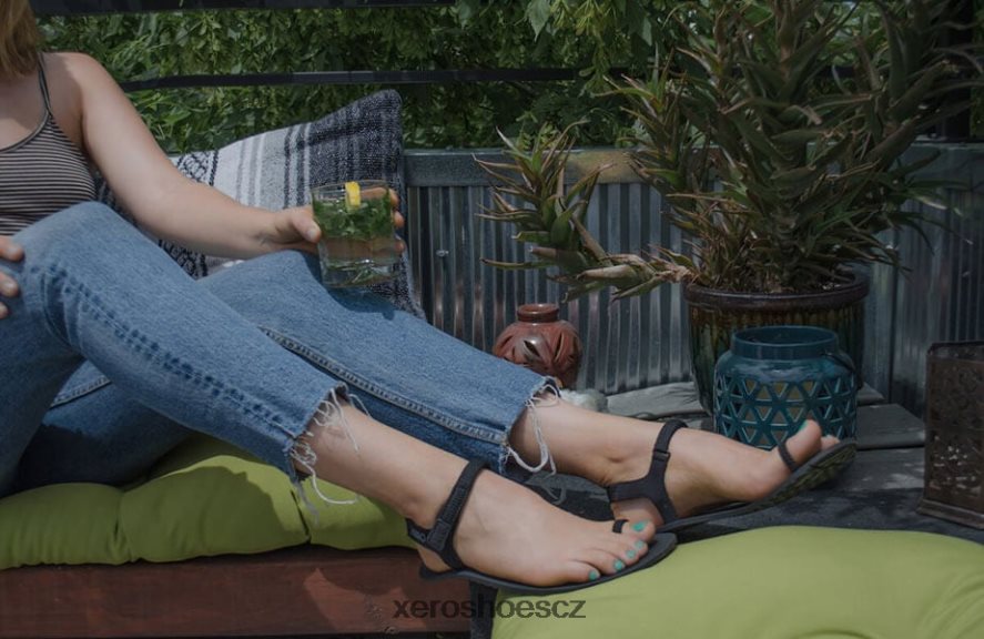 Z420TP281 Černá Xero Shoes jessie - dámský ležérní sandál
