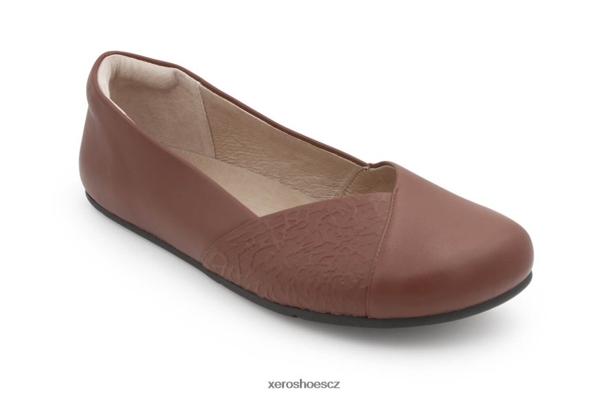 Z420TP163 hnědý Xero Shoes fénix kůže - dámské elegantní ploché