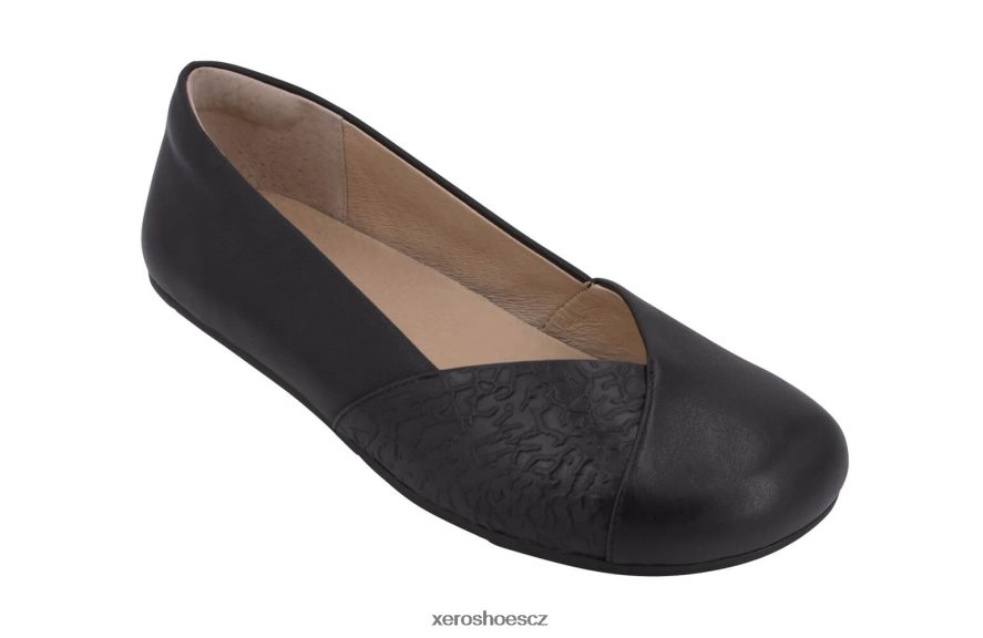 Z420TP164 Černá Xero Shoes fénix kůže - dámské elegantní ploché