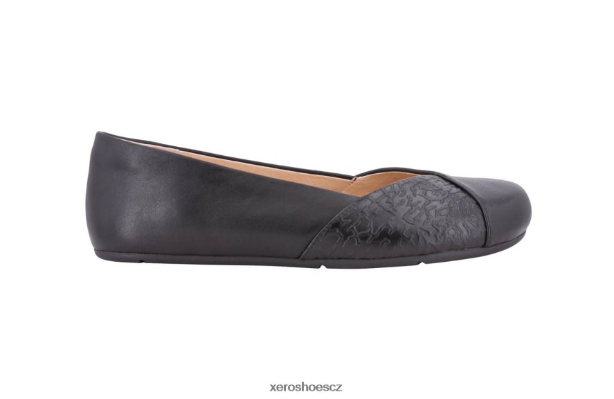 Z420TP164 Černá Xero Shoes fénix kůže - dámské elegantní ploché