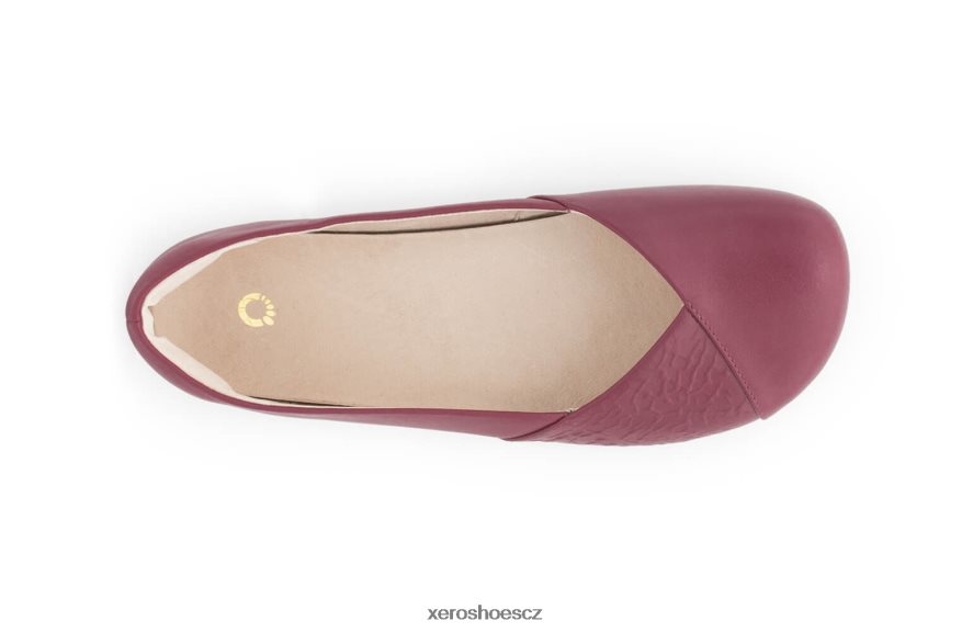 Z420TP178 malina Xero Shoes fénix kůže - dámské elegantní ploché