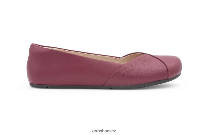Z420TP178 malina Xero Shoes fénix kůže - dámské elegantní ploché