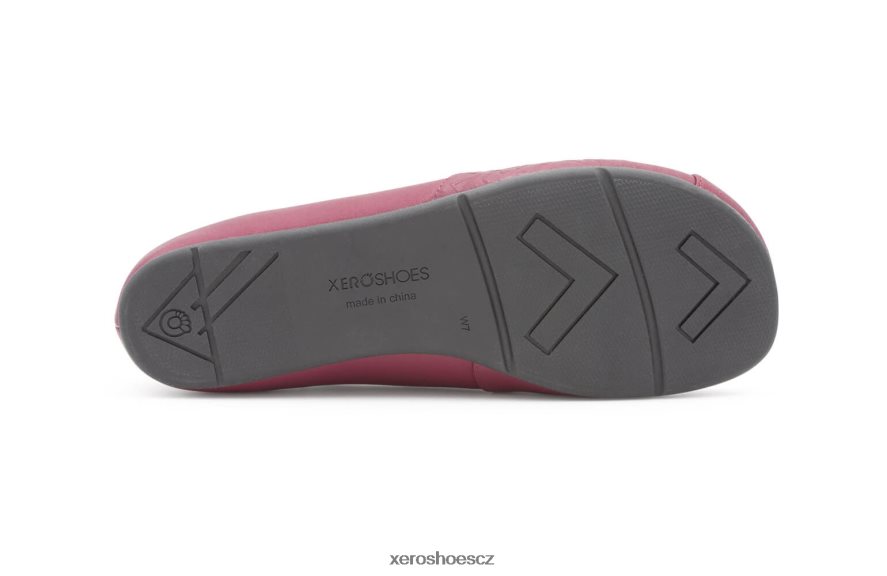 Z420TP178 malina Xero Shoes fénix kůže - dámské elegantní ploché