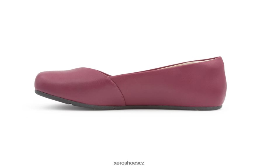 Z420TP178 malina Xero Shoes fénix kůže - dámské elegantní ploché