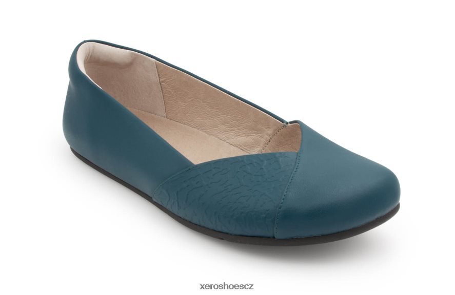 Z420TP179 modrozelená Xero Shoes fénix kůže - dámské elegantní ploché