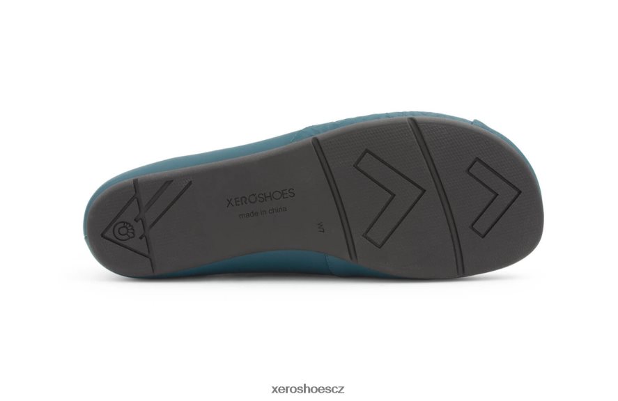 Z420TP179 modrozelená Xero Shoes fénix kůže - dámské elegantní ploché