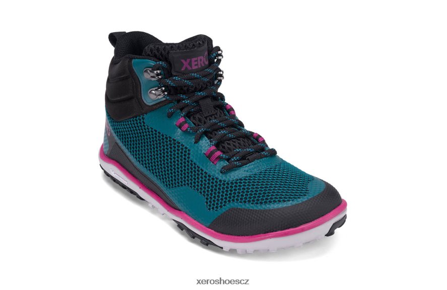 Z420TP201 hluboké jezero / fuchsie Xero Shoes Scrambler mid - ultralehká turistická bota s michelin fiberlite podrážkou