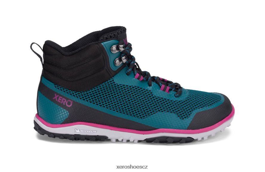 Z420TP201 hluboké jezero / fuchsie Xero Shoes Scrambler mid - ultralehká turistická bota s michelin fiberlite podrážkou