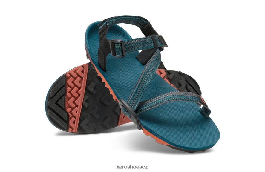 Z420TP184 hluboká laguna Xero Shoes z-trail ev - trailové turistické, běžecké a regenerační sandály