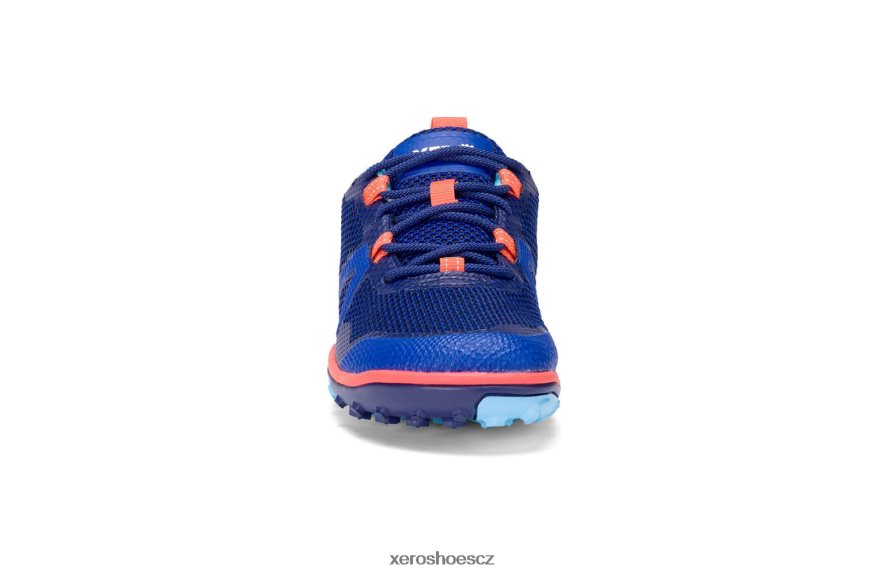 Z420TP124 sodalitová modrá / oranžová Xero Shoes Scrambler low - trailová bota s michelin fiberlite podrážkou