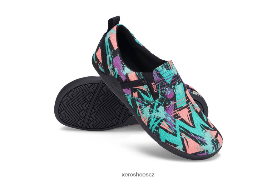 Z420TP161 spektra zelená Xero Shoes aptos - ležérní konopné plátno slip-on - dámské