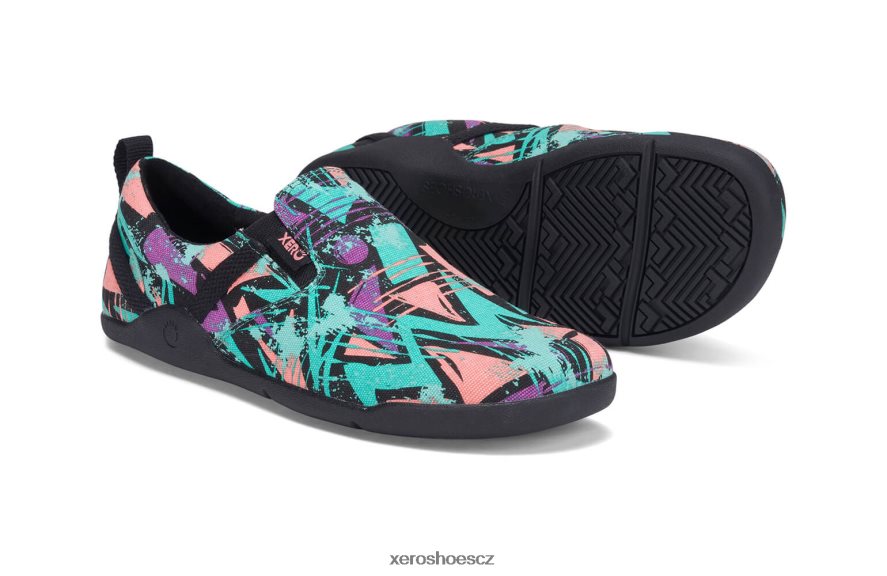 Z420TP161 spektra zelená Xero Shoes aptos - ležérní konopné plátno slip-on - dámské